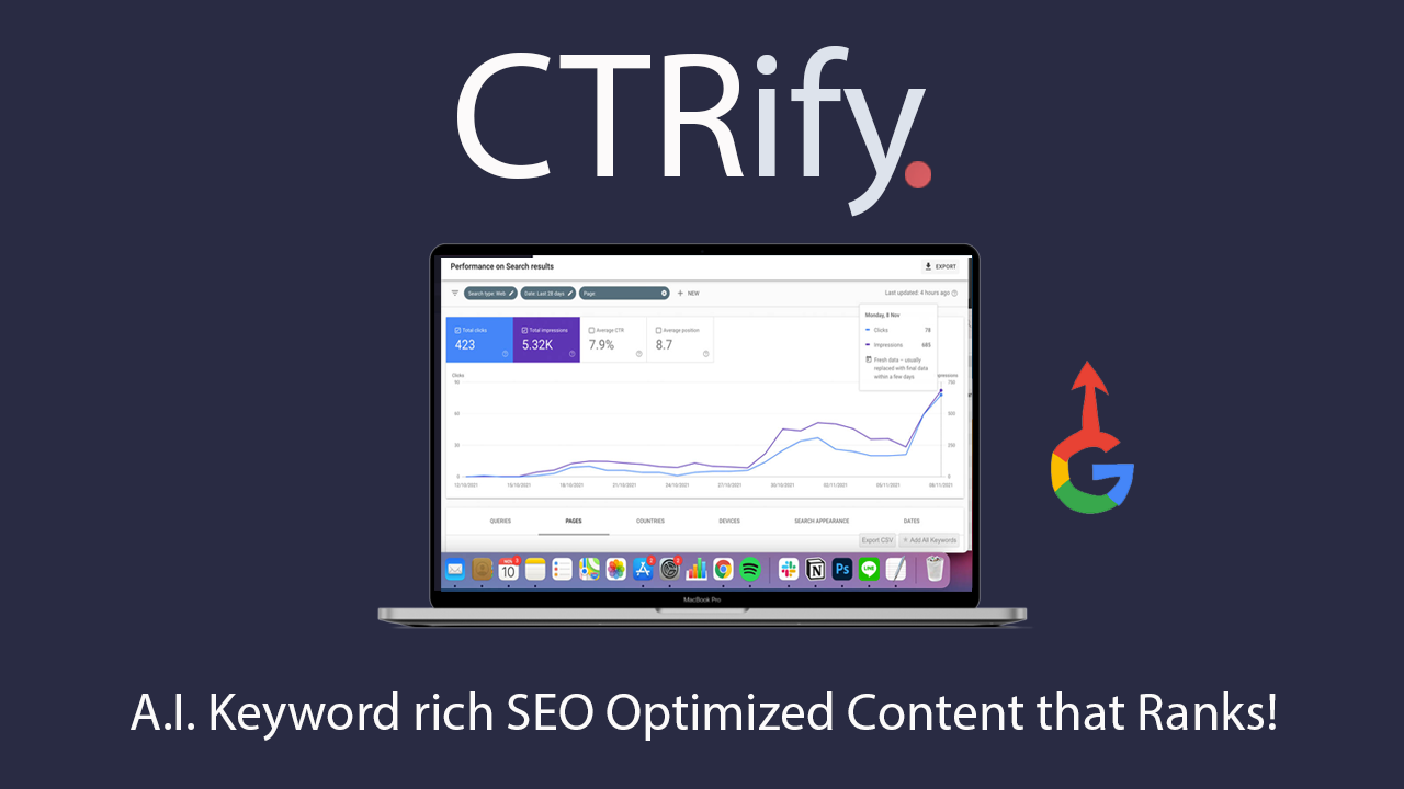 CTRify | A.I. that do Webs, Content, Backlinks, Traffic & CTR Optimization